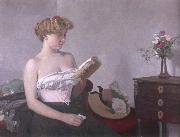 Felix Vallotton Woman Reading oil painting